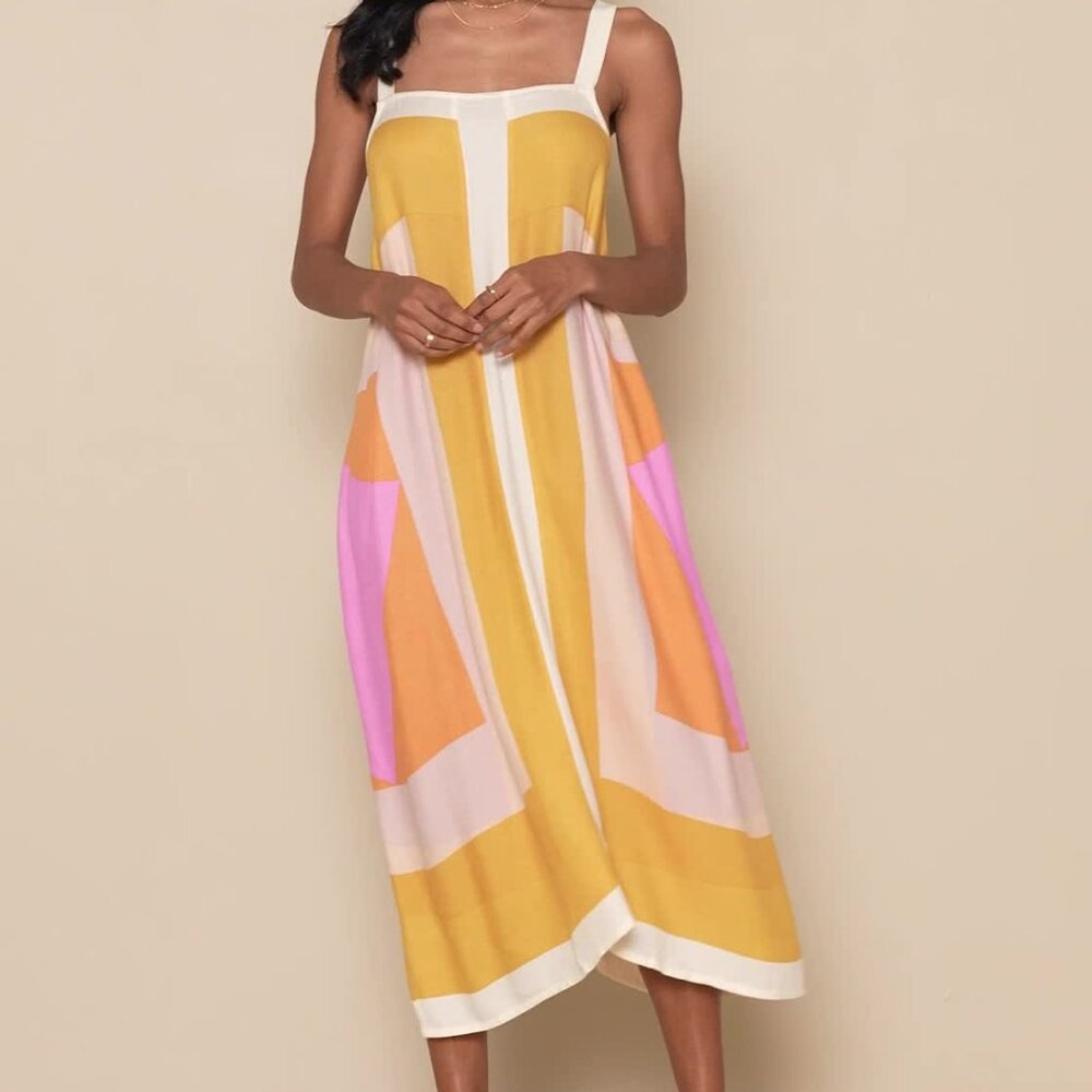 NWT O'Neill Miranda Multi Color Block Dress Size XS